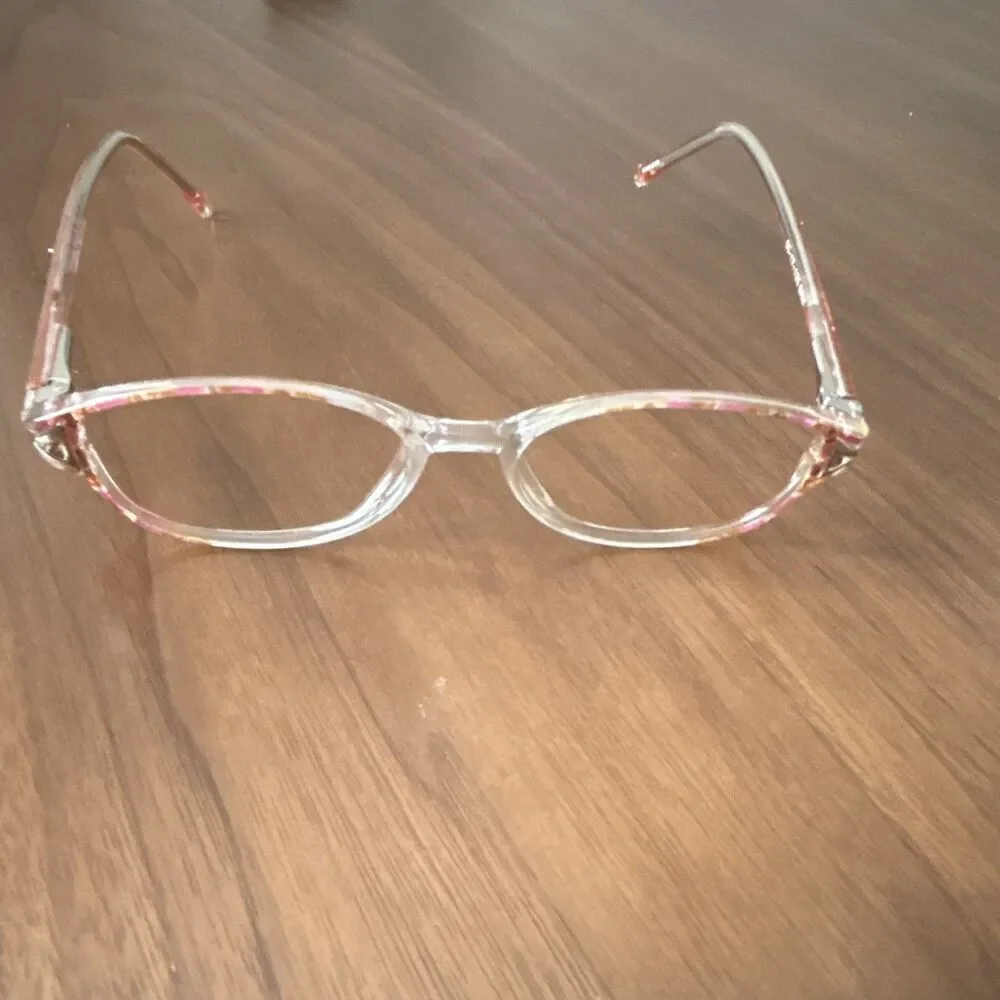 Jubilee 5675 Eyeglasses Frames Burgundy /Marble 50-17-135 pre owned